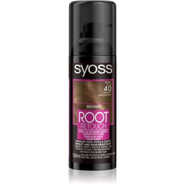 Syoss Syoss Root Retoucher tonirana barva za narastek v pršilu odtenek Brown 120 ml