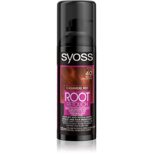 Syoss Syoss Root Retoucher tonirana barva za narastek v pršilu odtenek Cashmere Red 120 ml