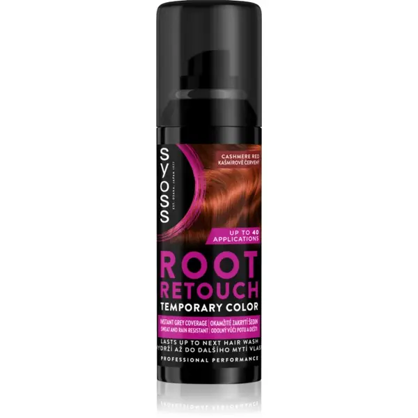 Syoss Syoss Root Retoucher tonirana barva za narastek v pršilu odtenek Cashmere Red 120 ml