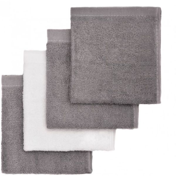 T-Tomi T-TOMI BIO Bamboo Baby Washcloths krpa za umivanje Grey 25 x 25 cm 4 kos