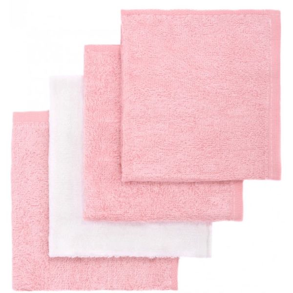 T-Tomi T-TOMI BIO Bamboo Baby Washcloths krpa za umivanje Pink 25 x 25 cm 4 kos