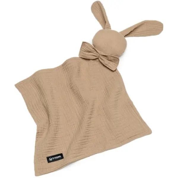 T-Tomi T-TOMI BIO Muslin Cuddle Cloth ninica Beige 30x30 cm 1 kos