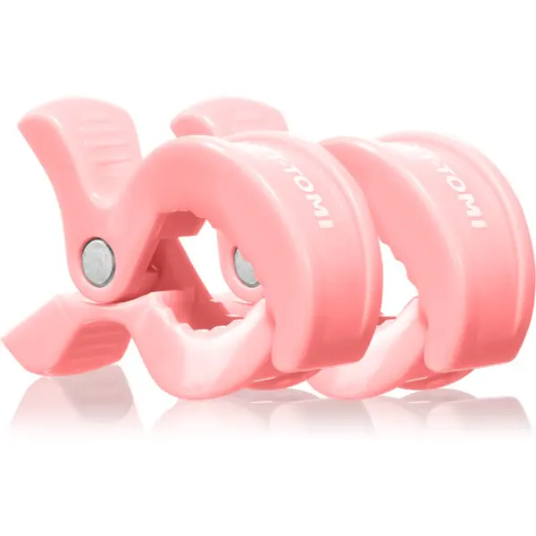 T-Tomi T-TOMI Clip sponka za otroški voziček Pastel pink 2 kos