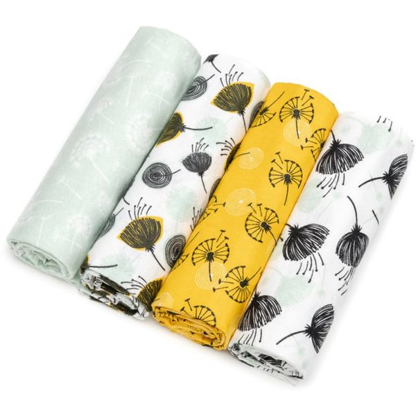 T-Tomi T-Tomi Cloth Diapers Dandelions plenice iz blaga 76x76 cm 4 kos