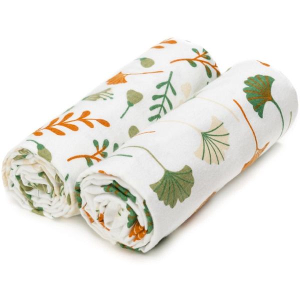 T-Tomi T-TOMI Cloth Towels Ginkgo brisača Ginkgo 80x100 cm 2 kos