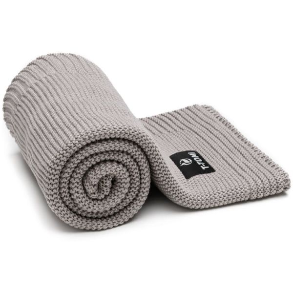 T-Tomi T-TOMI Knitted Blanket Grey Waves pletena odeja 80 x 100 cm 1 kos