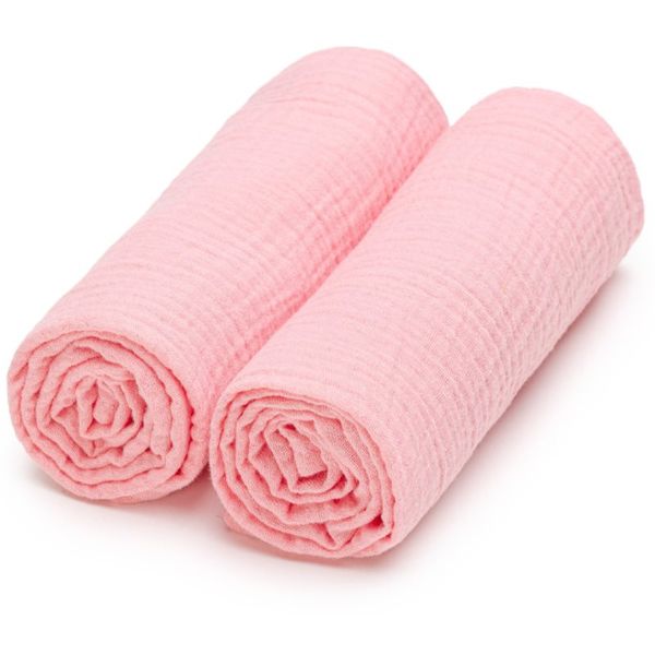 T-Tomi T-TOMI Muslin Diapers Pink plenice iz blaga 65 x 65 cm 2 kos
