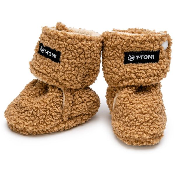 T-Tomi T-TOMI TEDDY Booties Brown otroški copati 6-9 months 1 kos