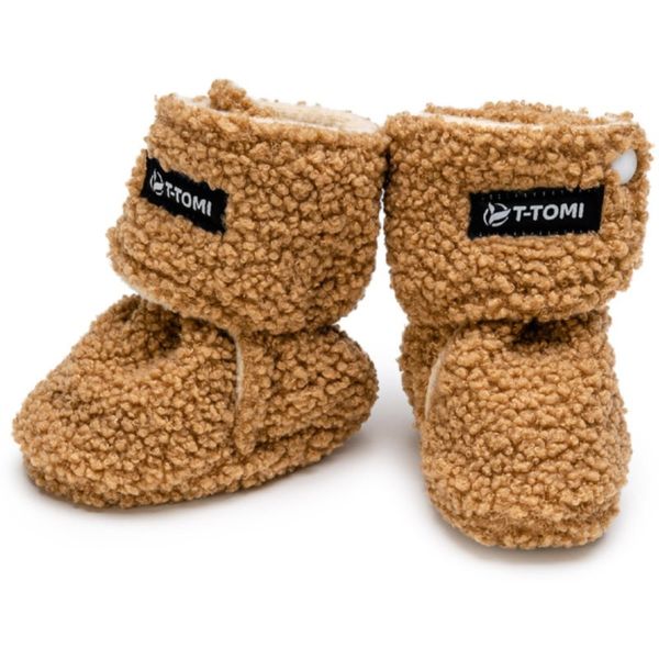 T-Tomi T-TOMI TEDDY Booties Brown otroški copati 9-12 months 1 kos