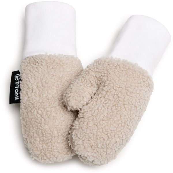 T-Tomi T-TOMI TEDDY Gloves Cream rokavice za otroke od rojstva 6-12 months 1 kos