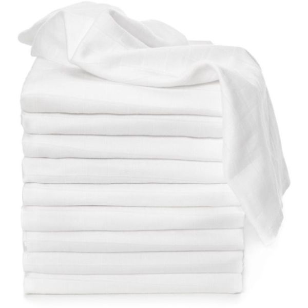 T-Tomi T-TOMI TETRA Cloth Diapers EXCLUSIVE COLLECTION White plenice iz blaga White 70x70 cm 10 kos