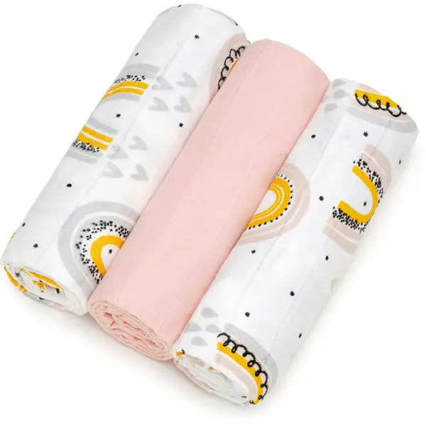 T-Tomi T-TOMI TETRA Cloth Diapers HIGH QUALITY plenice iz blaga Rainbow 70x70 cm 3 kos