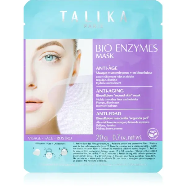 Talika Talika Bio Enzymes Mask Anti-Age maska proti gubam iz platna 20 g