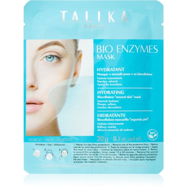 Talika Talika Bio Enzymes Mask Hydrating vlažilna tekstilna maska 20 g