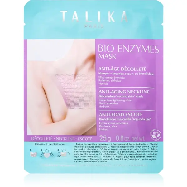 Talika Talika Bust Phytoserum revitalizacijska maska iz platna za dekolte in prsi 25 g