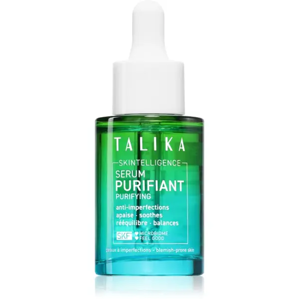 Talika Talika Skintelligence Purifying Serum razstrupljevalni čistilni serum proti nepravilnostim na aknasti koži 30 ml
