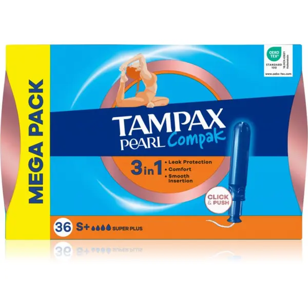 Tampax Tampax Pearl Compak Super Plus tamponi z aplikatorjem 36 kos