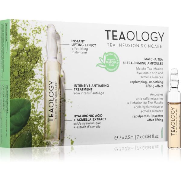 Teaology Teaology Anti-Age Matcha Tea Ultra-Firming Ampoules ampule za hidracijo in učvrstitev kože 7x2,5 ml