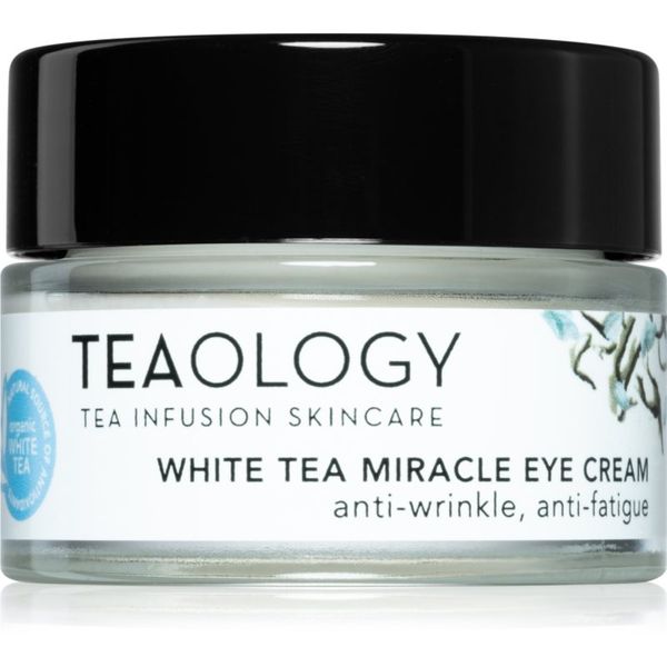 Teaology Teaology Anti-Age White Tea Miracle Eye Cream krema za predel okoli oči za korekcijo temnih kolobarjev in gub 15 ml