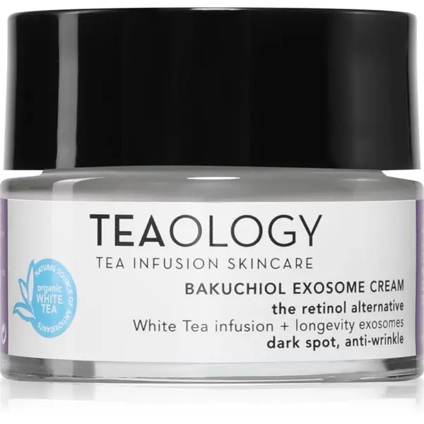 Teaology Teaology Bakuchiol Infusion Exosome Cream vlažilna pomlajevalna krema proti temnim madežem 50 ml