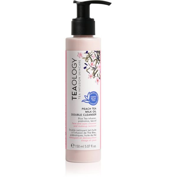 Teaology Teaology Cleansing Peach Tea Milk Oil Double Cleanser mleko za odstranjevanje ličil z oljem 150 ml