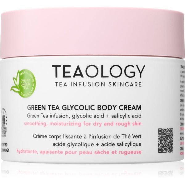 Teaology Teaology Green Tea Glycolic Body Cream vlažilna krema za telo z gladilnim učinkom 260 ml