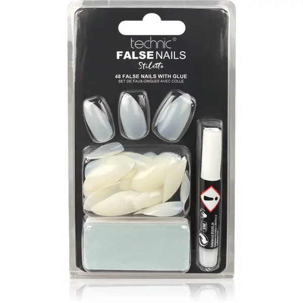 Technic Cosmetics Technic Cosmetics False Nails Stiletto umetni nohti 48 kos