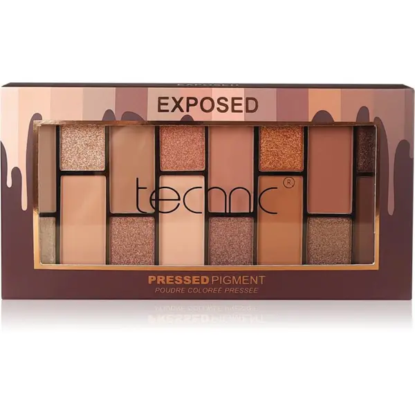 Technic Cosmetics Technic Cosmetics Pressed Pigments paleta senčil za oči odtenek Exposed 29.6 g