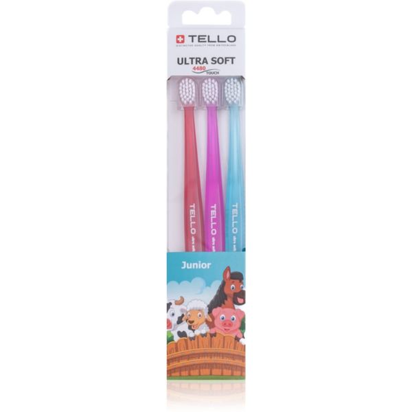 TELLO TELLO 4480 Junior 3pack zobna ščetka za otroke 3 kos