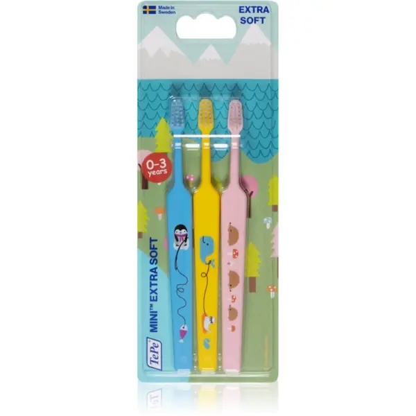 TePe TePe Mini 0-3 year zobne ščetke 3 kos
