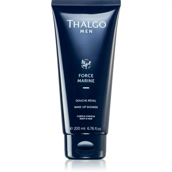 Thalgo Thalgo Force Marine Wake-Up Shower poživljajoči gel za prhanje za telo in lase za moške 200 ml