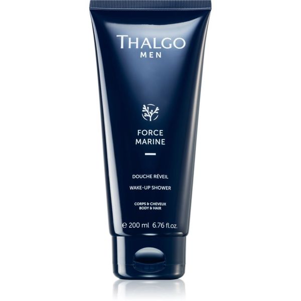 Thalgo Thalgo Force Marine Wake-Up Shower poživljajoči gel za prhanje za telo in lase za moške 200 ml