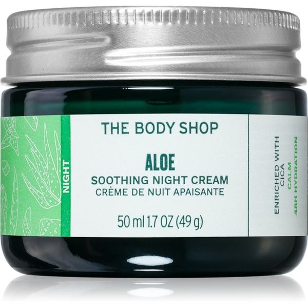 The Body Shop The Body Shop Aloe Soothing Night Cream pomirjajoča nočna krema za občutljivo kožo 50 ml