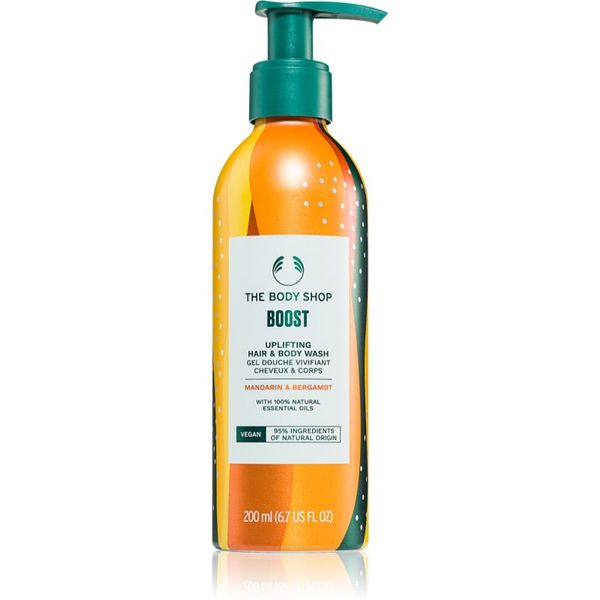 The Body Shop The Body Shop Bath and Body Hair & Body Wash šampon za lase in telo Mandarin & Bergamot 200 ml