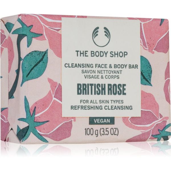 The Body Shop The Body Shop British Rose trdo milo za telo in obraz 100 g