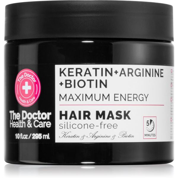 The Doctor The Doctor Keratin + Arginine + Biotin Maximum Energy keratin maska za lase 295 ml