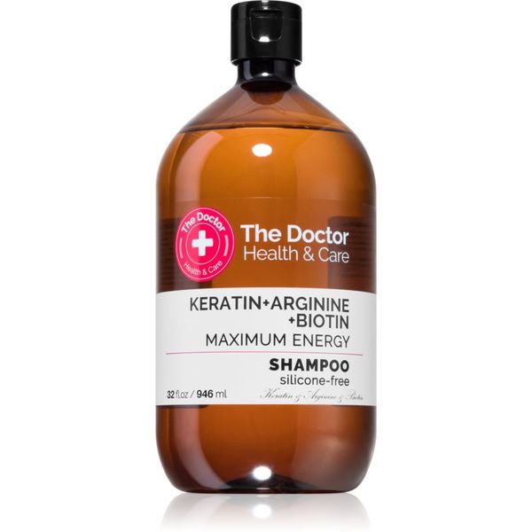 The Doctor The Doctor Keratin + Arginine + Biotin Maximum Energy keratinski šampon za krepitev in sijaj las 946 ml