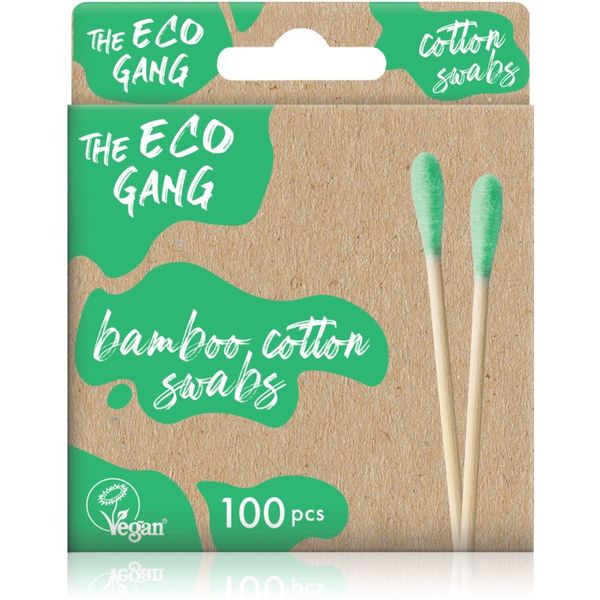The Eco Gang The Eco Gang Bamboo Cotton Swabs vatne paličice barva Green 100 kos