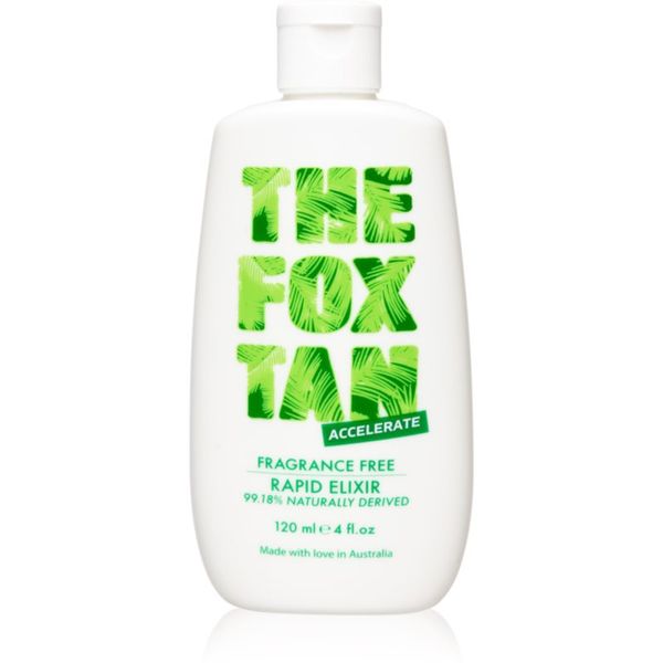 The Fox Tan The Fox Tan Fragrance Free Elixir krema za telo pospešujoči porjavitev 120 ml