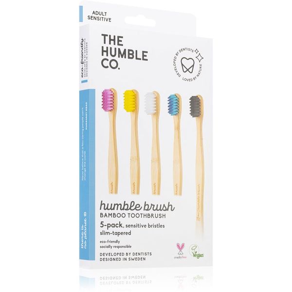 The Humble Co. The Humble Co. Brush Adult bambusova zobna ščetka ekstra soft I. 5 kos