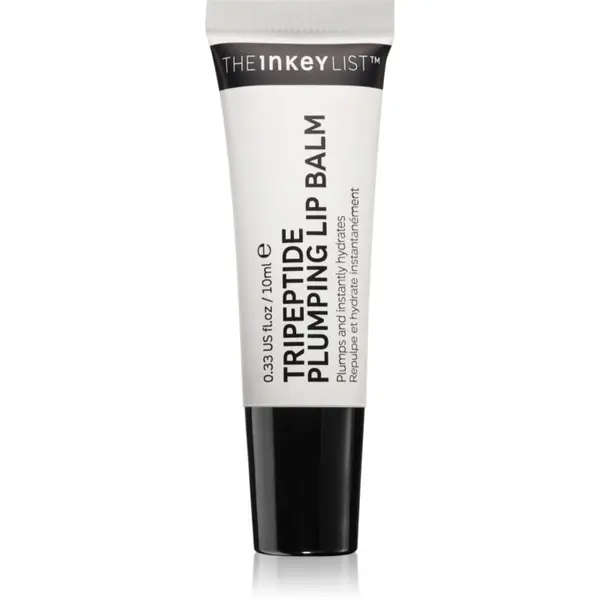 The Inkey List The Inkey List Tripeptide Plumping Lip Balm balzam za ustnice z učinkom povečanja odtenek Clear 10 ml