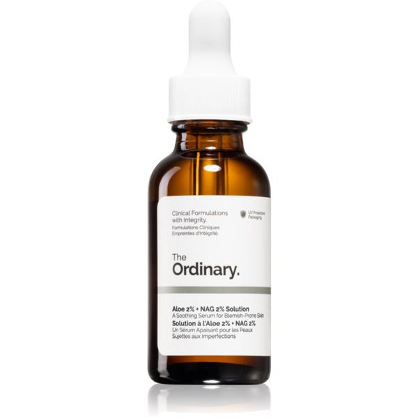 The Ordinary The Ordinary Aloe 2% + NAG 2% Solution pomirjajoči serum proti aknam 30 ml
