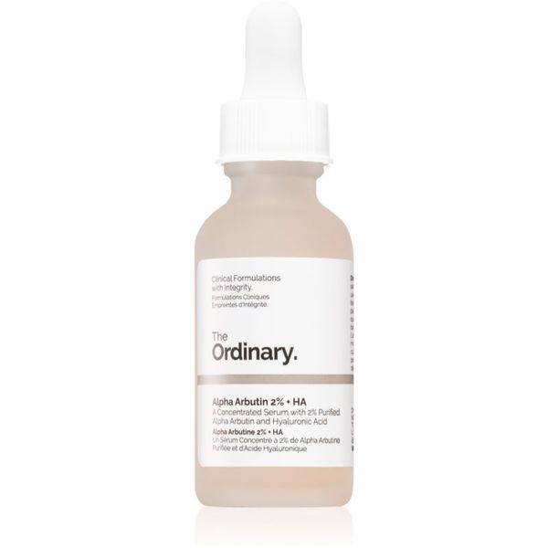 The Ordinary The Ordinary Alpha Arbutin 2% + HA posvetlitveni serum za obraz s hialuronsko kislino 30 ml