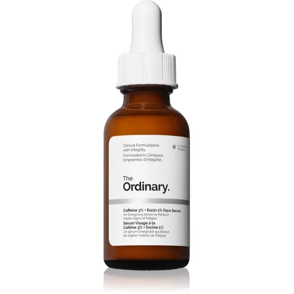 The Ordinary The Ordinary Caffeine 3% + Escin 1% Face Serum poživljajoči serum s kofeinom 30 ml