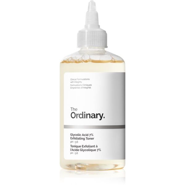 The Ordinary The Ordinary Glycolic Acid 7% Exfoliating Toner eksfoliacijski čistilni tonik 240 ml