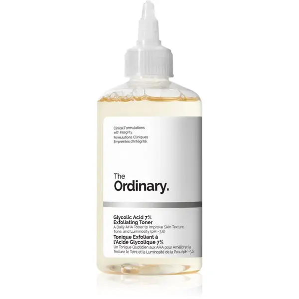 The Ordinary The Ordinary Glycolic Acid 7% Exfoliating Toner eksfoliacijski čistilni tonik 240 ml