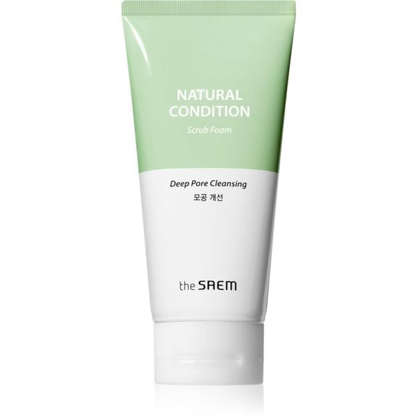 The Saem The Saem Natural Condition Scrub Foam eksfoliacijska čistilna pena s piling učinkom 150 ml