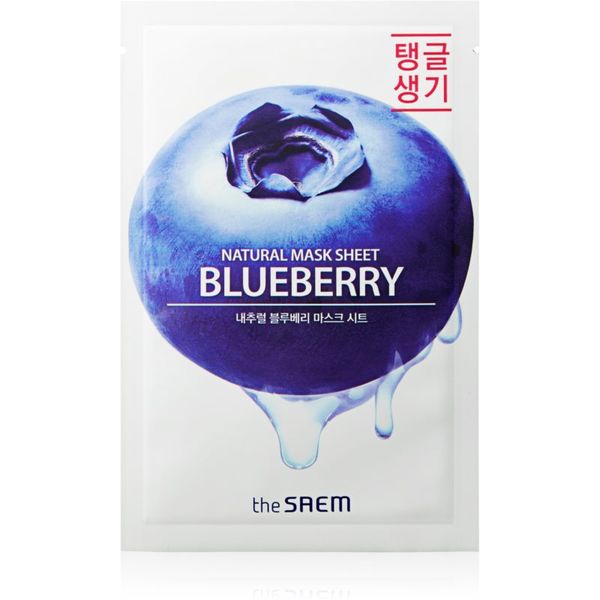 The Saem The Saem Natural Mask Sheet Blueberry maska iz platna z revitalizacijskim učinkom 21 ml