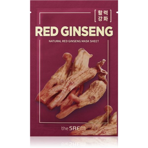 The Saem The Saem Natural Mask Sheet Red Ginseng maska iz platna za kompleksno nego 21 ml