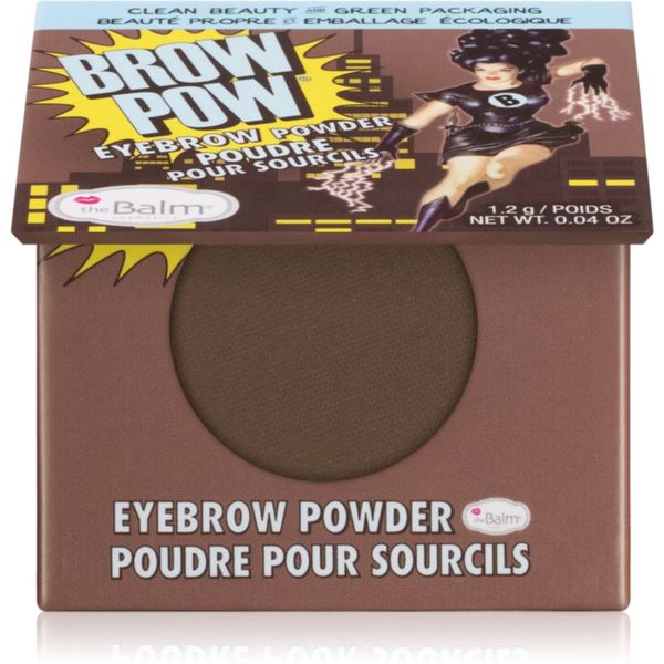 theBalm theBalm Browpow® puder za obrvi v praktičnem magnetnem etuiju odtenek Dark Brown 1,2 g